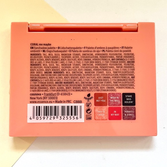 🏷️ Essence “Coral Me Maybe” set of 6 neutral glitter matte eye shadow palette - Picture 7 of 13